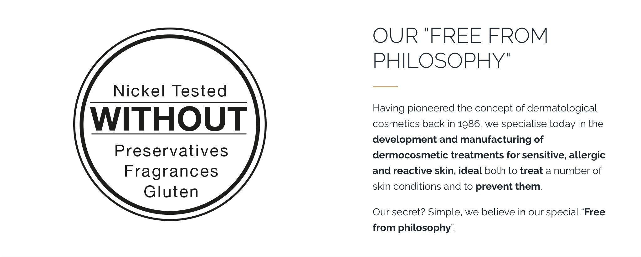 BioNike "Free From Philosophy"