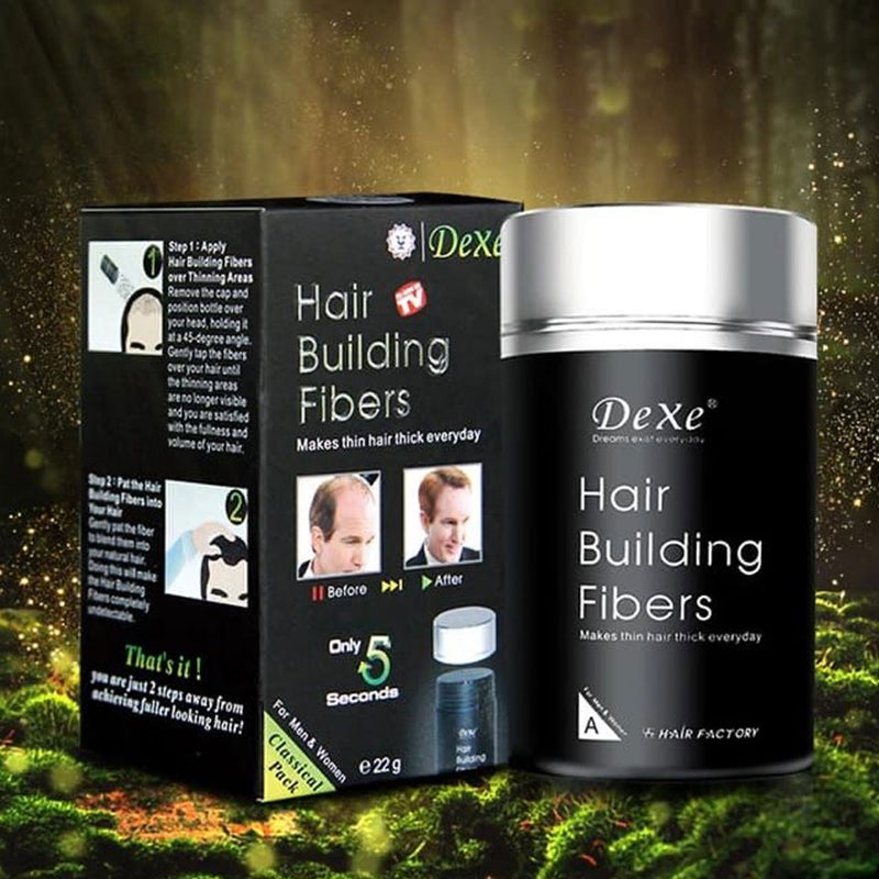 Dexe Hair Building Fibers (2 - Dark Brown)