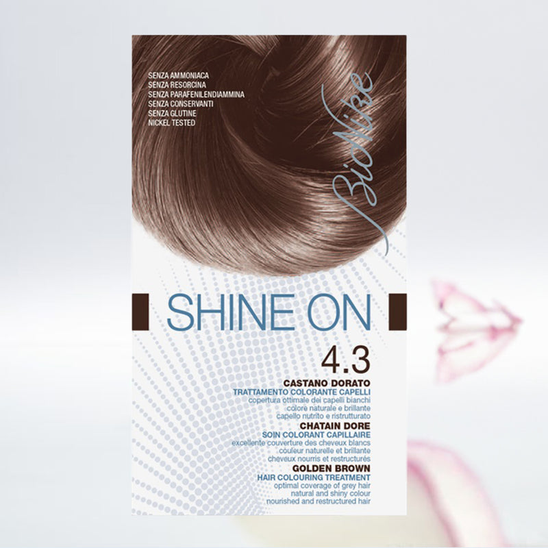 SHINE ON头发染色护理(4.3 - 金棕色) 