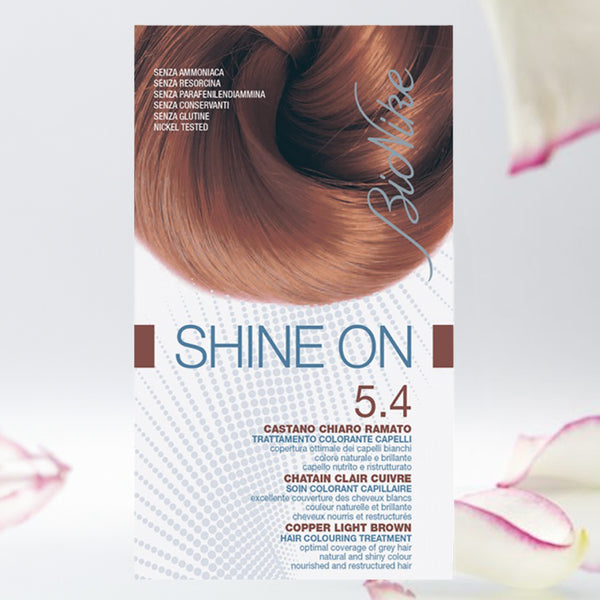 SHINE ON HAIR COLOURING TREATMENT 闪耀发色护理 (5.4 - 铜色浅棕)